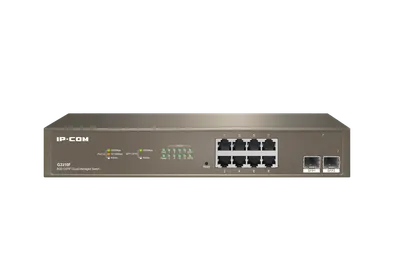 Коммутатор Tenda G3310F, управляемый L2, 8×1GbE + 2×SFP, грозозащита 6 кВ