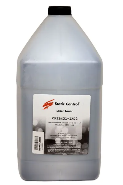 Тонер Static Control OKIB431-1KG2 для Oki B431/MB491, 1 кг