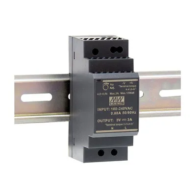 Преобразователь AC-DC Mean Well HDR-30-15, 30Вт, 15В/2А, DIN-рейка
