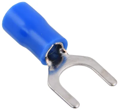 Наконечник IEK UNL10-D25-4-6-G, вилка 1.5-2.5мм², М6, синий