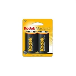 Батарейка Kodak MAX LR20-2BL, D (LR20), 1.5 В, алкалиновая, 2 шт