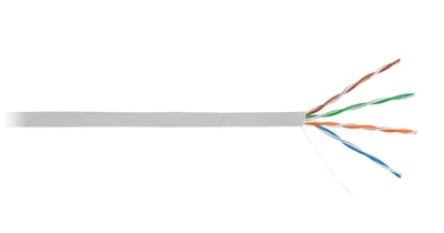 Кабель NETLAN UEC-UU004-5E-PVC-GY, U/UTP 4 пары кат.5e, 100 МГц, 305 м