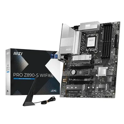 Материнская плата MSI PRO Z890-S WIFI6E, LGA1851, Intel Z890, 4×DDR5, 3×M.2, ATX