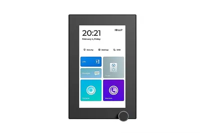 Видеомонитор BAS-IP AZ-07LL BLACK, 7", IP, 18 вызывных панелей, 8 камер, 12 В
