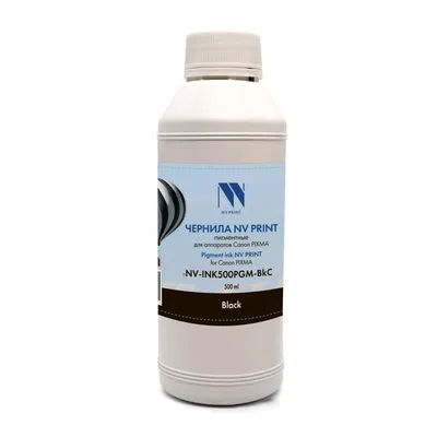 Чернила NV Print NV-INK500PGM-BkC, пигментные, чёрные, 500 мл