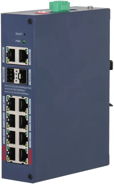 Коммутатор Dahua DH-CHS4212-8GT-110, управляемый L2, 8×1GbE PoE 120 Вт, 2×SFP