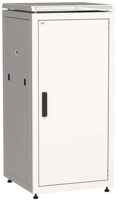 Шкаф ITK LN35-28U66-M, 28U, 600×600мм, металлическая дверь, серый
