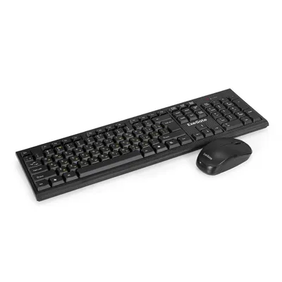 Комплект клавиатура+мышь ExeGate EX296104RUS, беспроводной, USB