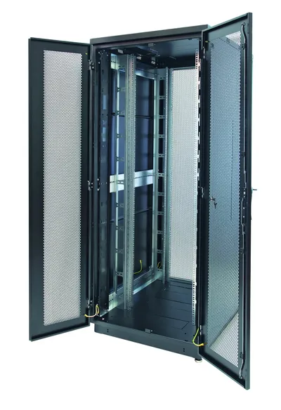 Шкаф напольный EUROLAN 60F-47-88-35BL, 47U, 800x800мм, черный