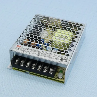 Блок питания Mean Well LRS-100-5, AC-DC, 90Вт, 5В/18A, в кожухе