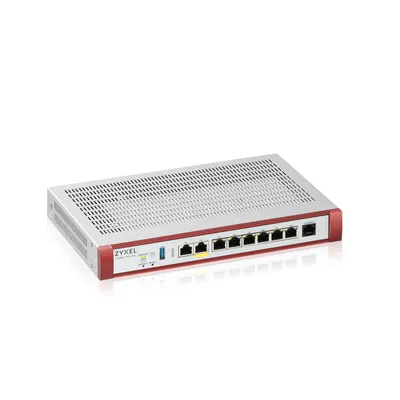 Межсетевой экран Zyxel USG FLEX 200HP, Rack, 1xRJ-45: 1/2.5G (LAN/WAN), 1xRJ-45: 1/2.5G PoE+ (LAN/WAN), 6xRJ-45: 1G (LAN/WAN), 1xUSB3.0 **