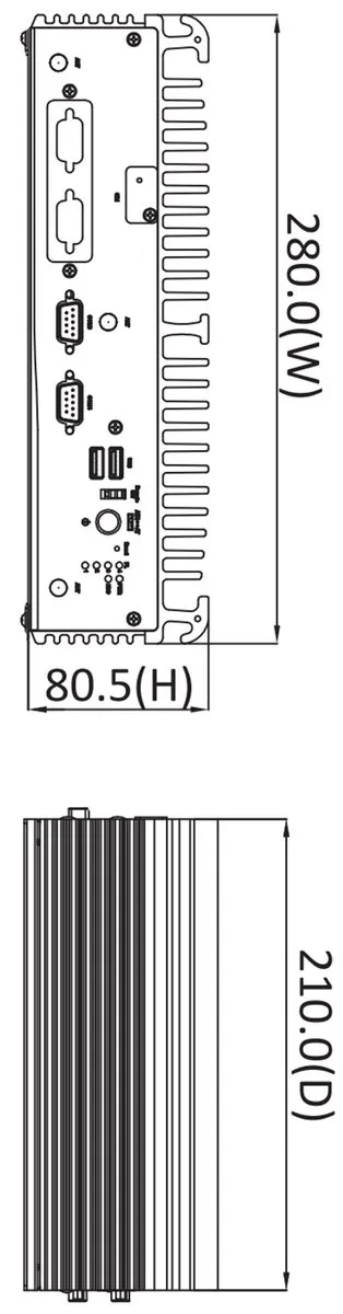 Встраиваемый компьютер Axiomtek eBOX671A-CML-GbE, LGA 1200, 4×GbE, 2×SO-DIMM DDR4