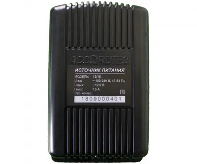 Блок питания AccordTec AT-12/15 AT-02355, 12 В, 1.5 А, 18 Вт