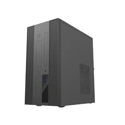 Корпус Powerman EK303BK PM-450SFX, Micro-ATX, 2×USB 3.0, сталь, чёрный