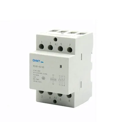 Контактор модульный CHINT 256099, 40A, 4НО, 230В AC