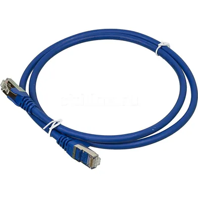 Патч-корд LANMASTER LAN-PC45/S6A-1.0-BL, FTP, кат.6A, 4 пары, RJ-45–RJ-45, 1 м, LSZH, синий