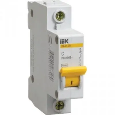 Автоматический выключатель IEK ВА47-29 MVA20-1-010-C, 1P, 10 А, тип C, 4,5 кА