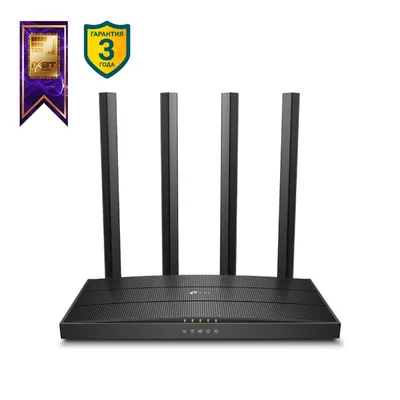 Маршрутизатор TP-Link Archer A6, гигабитный, Wi-Fi AC1200