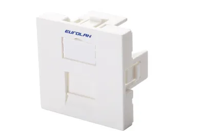 Вставка Eurolan 16B-45-01WT, Keystone 45×45мм, белая