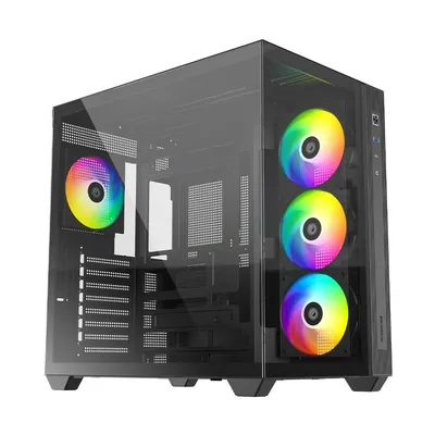 Корпус ID-Cooling VIEW 510 ARGB, ATX, TG, 4 вентилятора, Type-C