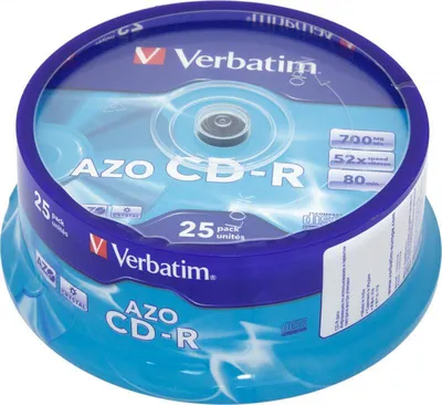 Диск CD-R Verbatim 43352, 700MB, 52x, 25шт