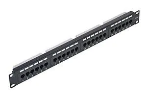 Патч-панель NETLAN UEC-URP-24-UD2, 19", 1U, 24 порта, кат.5e