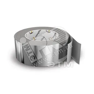Лента алюминиевая самоклеящаяся ROLS ISOMARKET EPRL10050ALSKC, 100 мм × 50 м