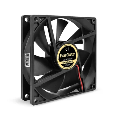 Вентилятор ExeGate ES09225S2P, 92×92×25 мм, 12В, 1800RPM, 21dBA