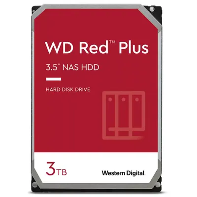 Жесткий диск NAS 3 TB WD WD30EFZX Red Plus 3.5", SATA3, 6Gb/s, 5400 RPM, 128Mb