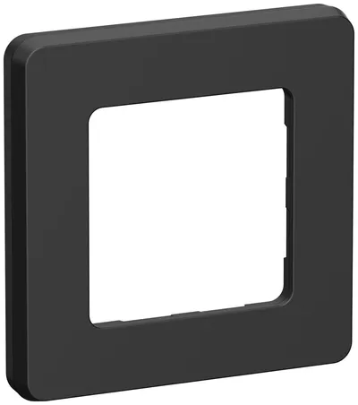 Рамка IEK INSPIRIA 6730391, 1-местная, IP20, чёрный матовый