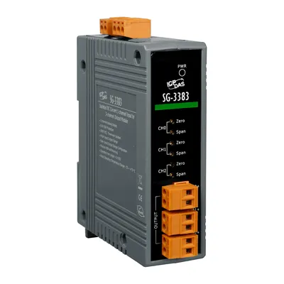 Модуль ICP DAS SG-3383 CR, 3 канала 4–20 мА, DIN-рейка