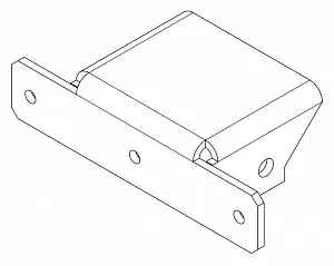 Накладка PERCo PERCo-MB-16.7, Т-образная, доп. секция