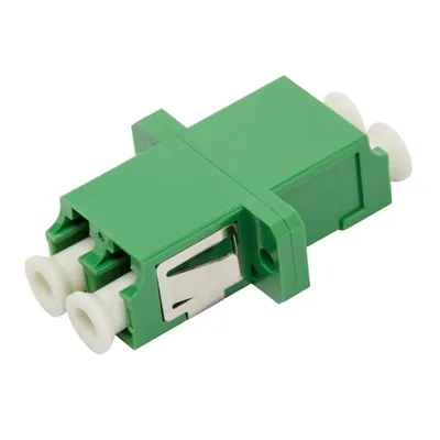 Адаптер Lanmaster LAN-2LCS-AM-APC, LC/APC Duplex, зеленый