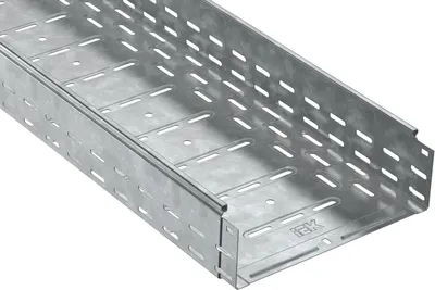 Лоток перфорированный IEK CLP10-100-300-3-M-HDZ, 100×300×3000 мм, сталь, горячий цинк