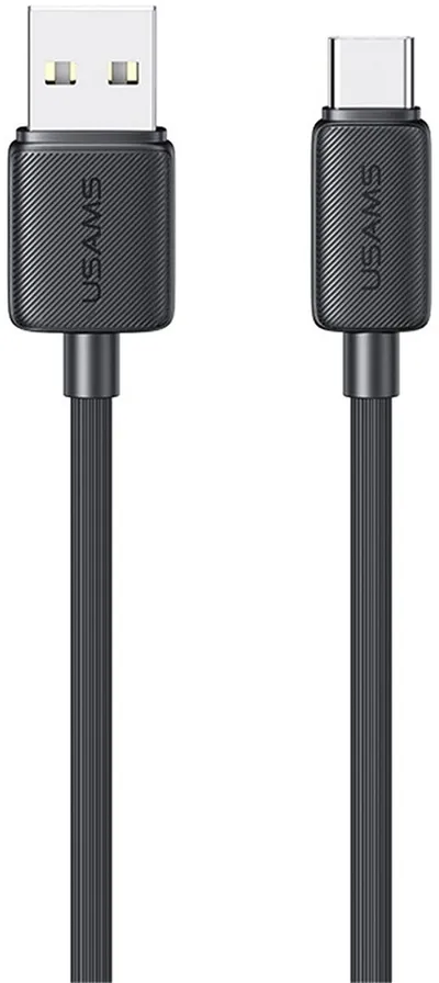 Usams US-SJ688 Type-C 3A Striped Data Cable-KY Series 1m Black (SJ688USB01)