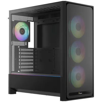 Корпус ПК Ocypus Delta-C70-BKG400XX-GL, Midi-Tower, TG, 4×120mm ARGB, E-ATX