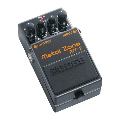 Педаль эффектов Boss MT-2 Metal Zone, дисторшн, 3-полосный эквалайзер до 15 дБ, 9 В