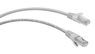 Патч-корд Cabeus PC-FTP-RJ45-Cat.5e-3m-LSZH, F/UTP, кат.5e, 2xRJ45, 3 м, серый