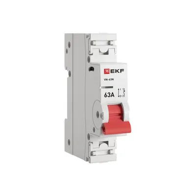 Выключатель нагрузки EKF S63163, 1П, 63А, ВН-63N PROxima