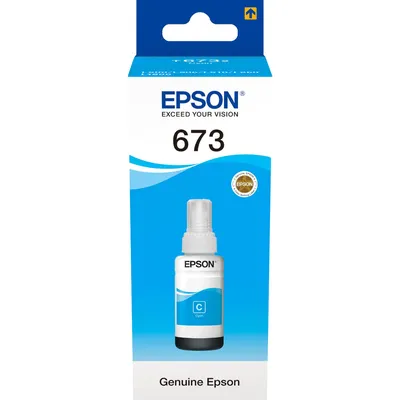 Чернила Epson 673 C13T67324A, голубые, 70мл, для L800