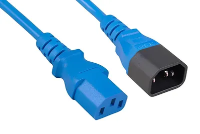 Кабель питания Cabeus PC-189-VDE-1.8M-BL, IEC 320 C13 — C14, 3×0.75, 1.8 м, синий