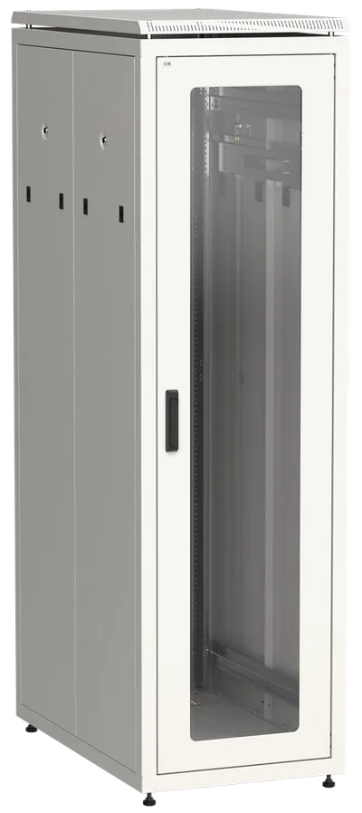 Шкаф ITK LINEA N LN35-38U61-G, 38U, 600×1000 мм, стеклянная передняя дверь, серый