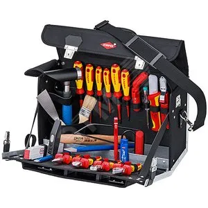 Набор инструментов KNIPEX KN-002102EL, сумка монтажника Elektro, 23 предмета, 6.7 кг