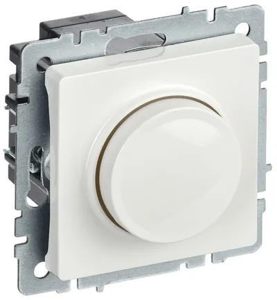 Диммер IEK BRITE BR-D20-0600-K01, 600 Вт, 220 В, скрытой установки, белый