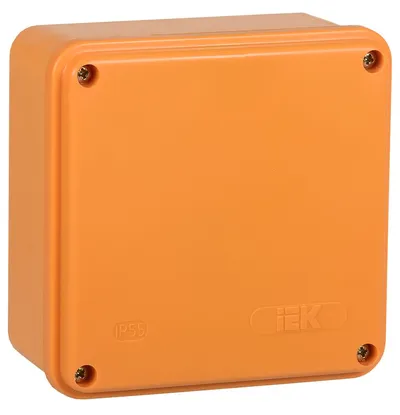 Коробка распаячная IEK UKF20-100-100-050-6-6-09, огнестойкая HF, 100×100×50 мм, IP44