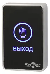 ST-EX020LSM-BK - Кнопка выхода сенсорная, черная, накладная, пластик, НЗ/НР контакты, 12-24 В(DC), размер: 86х50х20 мм