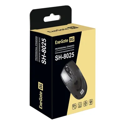 Мышь ExeGate Professional Standard SH-8025 EX295306RUS, USB, оптическая, 1000 dpi