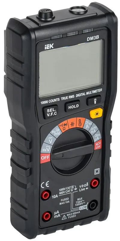 Мультиметр iEK ARMA2L 5 DM3B (A2L5-DM12-03), True RMS, 1000 В DC, 750 В AC, 10 А