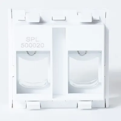 Панель лицевая SPL 500020, 45×45 мм, для 2 модулей Keystone