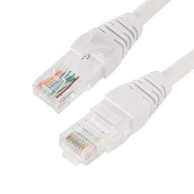ADVANT ADV5e-PC005-PW, Патч-корд Ethernet, категория CAT 5e, RJ45 штекер > RJ45 штекер, неэкранированный U/UTP, оболочка  PVC нг(А)-LS цвет: белый. Длина 0,5 м